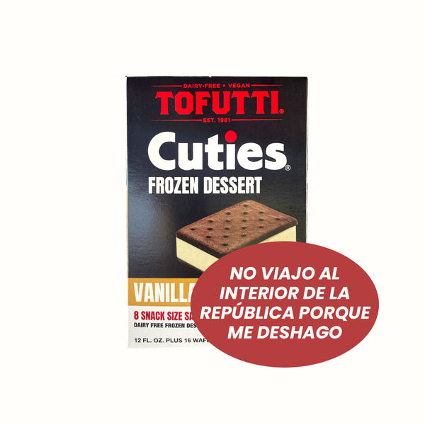 Helado Vegano Cuties Vainilla Tofutti 8 piezas