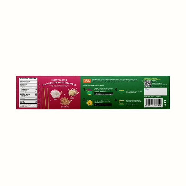 Pasta Orgánica Spaghetti Trigrano con Vegetales Sin Gluten América Orgánica 227 g