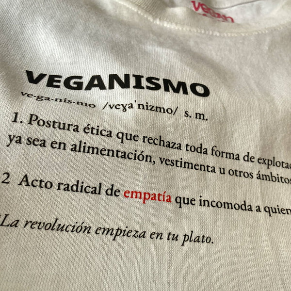 Playera Blanca Unisex VEGANISMO ES - Vegan Mama