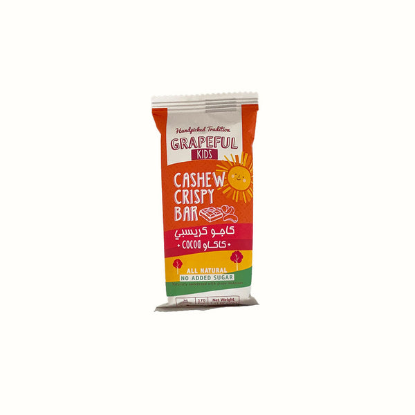 Barra Crujiente con Nuez de la India y Cocoa Grapeful 40 g