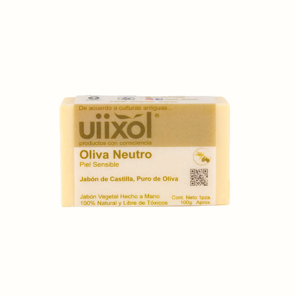 Jabón Natural de Oliva Neutro Uiixol 100 gr