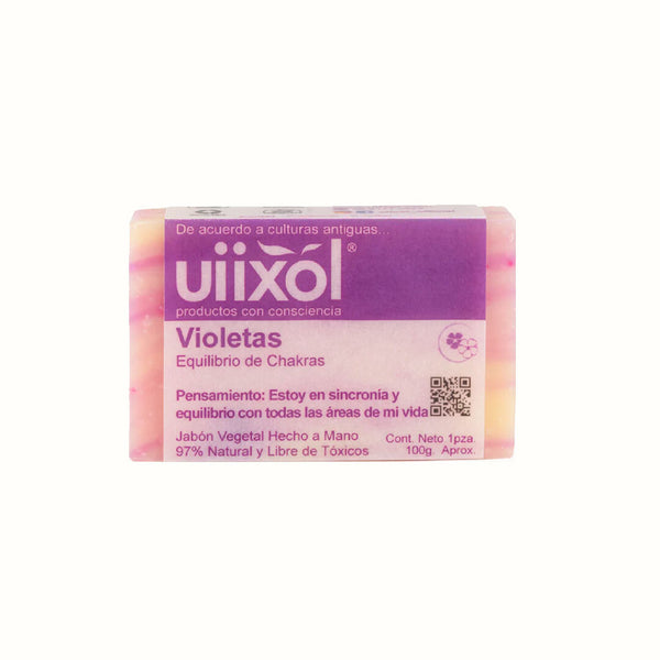 Jabón Natural de Violetas Uiixol 100 gr