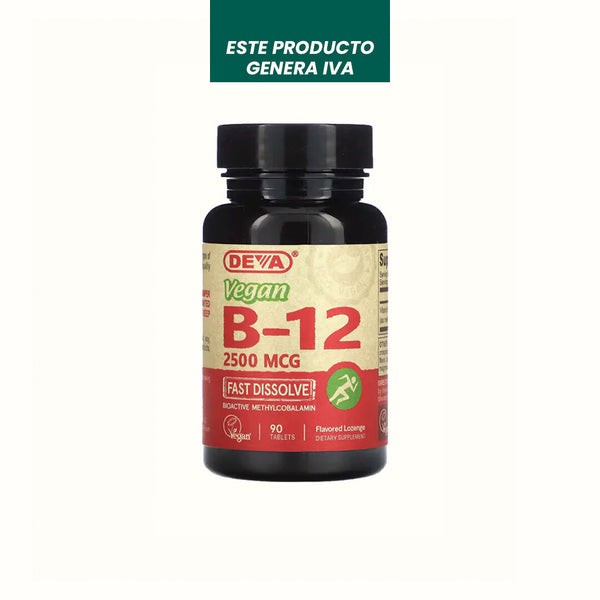 Vitamina B12 2500 mcg Deva (90 comprimidos)
