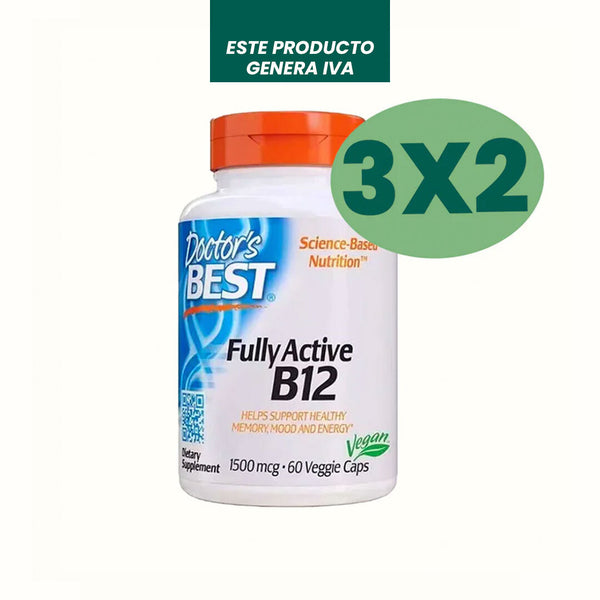 Vitamina B12 Doctor's Best 60 Cápsulas