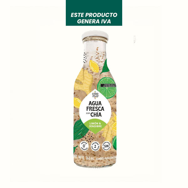 Agua Fresca con Chía - Guayaba y Canela Chía Mía 360 ml