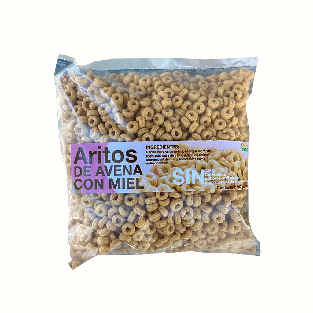 Aritos de Avena con Miel Cocina Sano 500 g