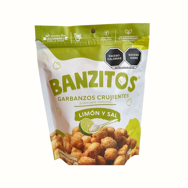 Garbanzos Crujientes Sabor Sal y Limón Banzitos 110 g