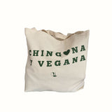 Tote Bag Color Crudo Chingona y Vegana Vegan Label 1 pz