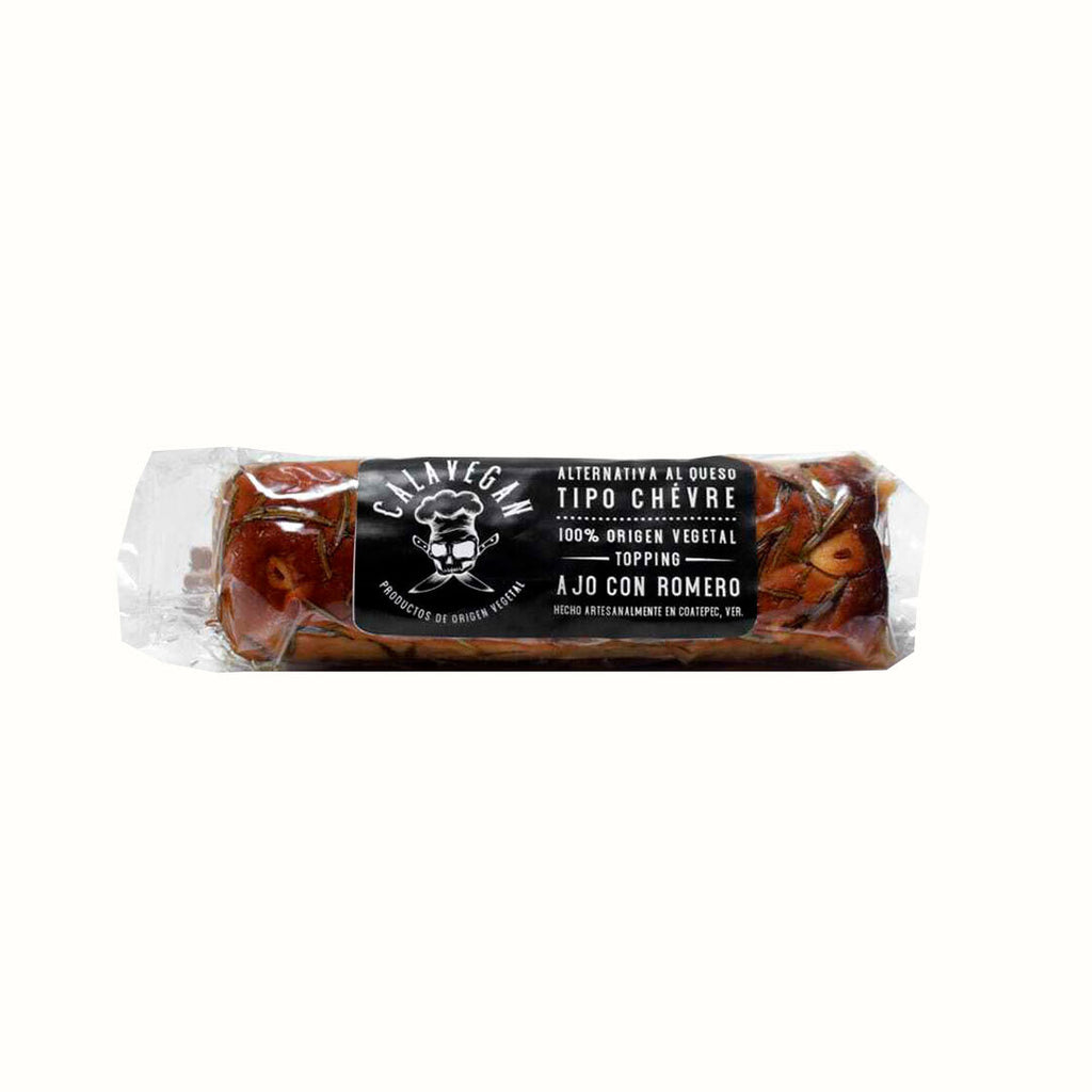 Queso Vegano Tipo Cabra Ahumado: Ajo con Romero Calavegan 250 g