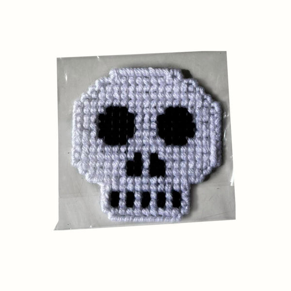 Imán Bordado de Calavera Halloween 9cm