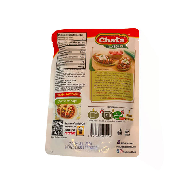 Chilorio de Soya  Chata 215 g