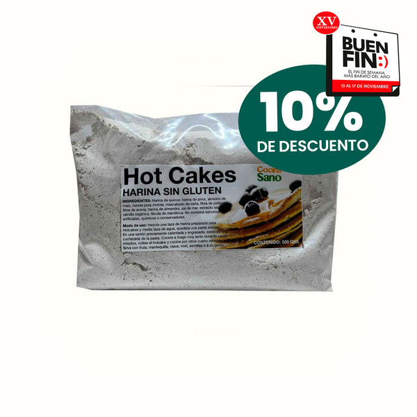 Harina sin Gluten para Hot Cakes Cocina Sano 500 g