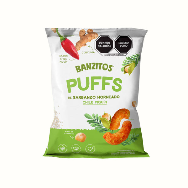 Puffs de Garbanzo Sabor Piquín Banzitos 35 g