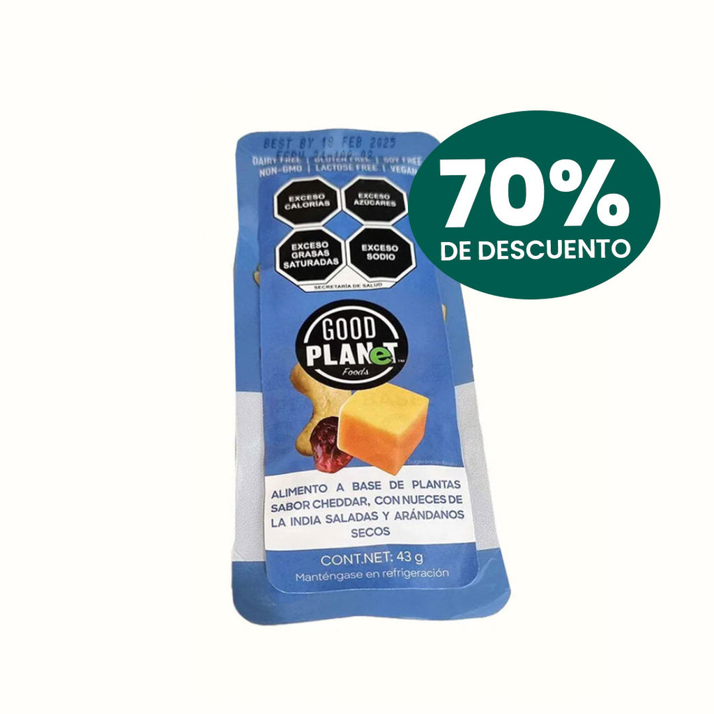 Snack Pack Cheddar Frutos Secos Good Planet 42 g