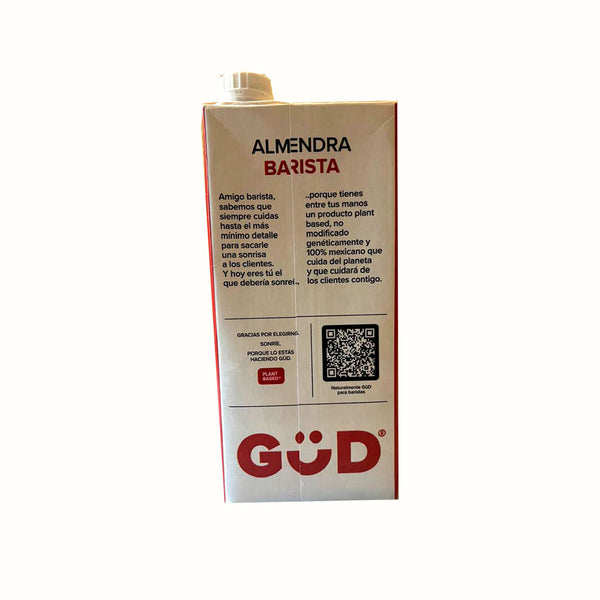 Leche Almendra Barista Sin Azucar GUD 1L