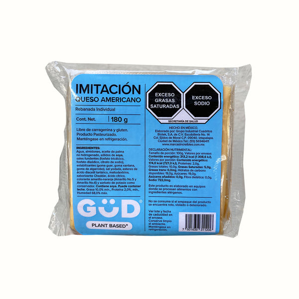 Queso Americano en Rebanadas Gud 180 g
