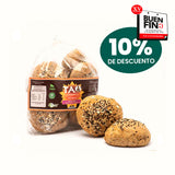 Pan para Hamburguesa Macrobiótico Healthy Evolution (8 piezas) 500 g