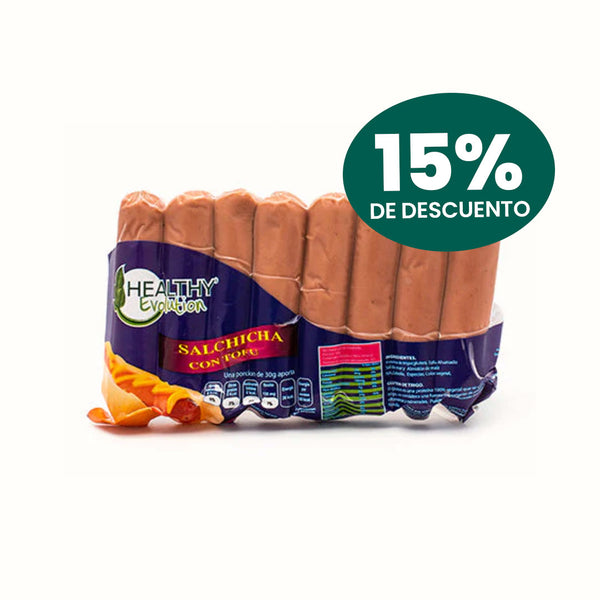 Salchichas Veganas con Tofu Healthy Evolution (8 piezas) 450 g