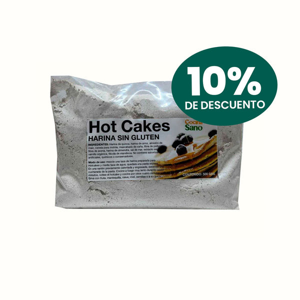 Harina sin Gluten para Hot Cakes Cocina Sano 500 g