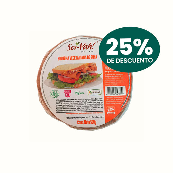 Jamón Bologna Vegano Soi-Yah! 500 g