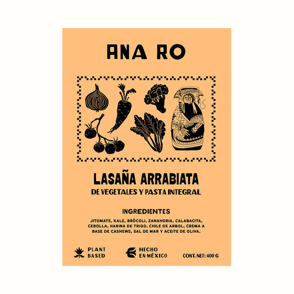 Lasaña Arrabiata Ana Ro Foods 400 g