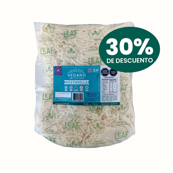 Queso Mozzarella Rallado Leaf 1 kg