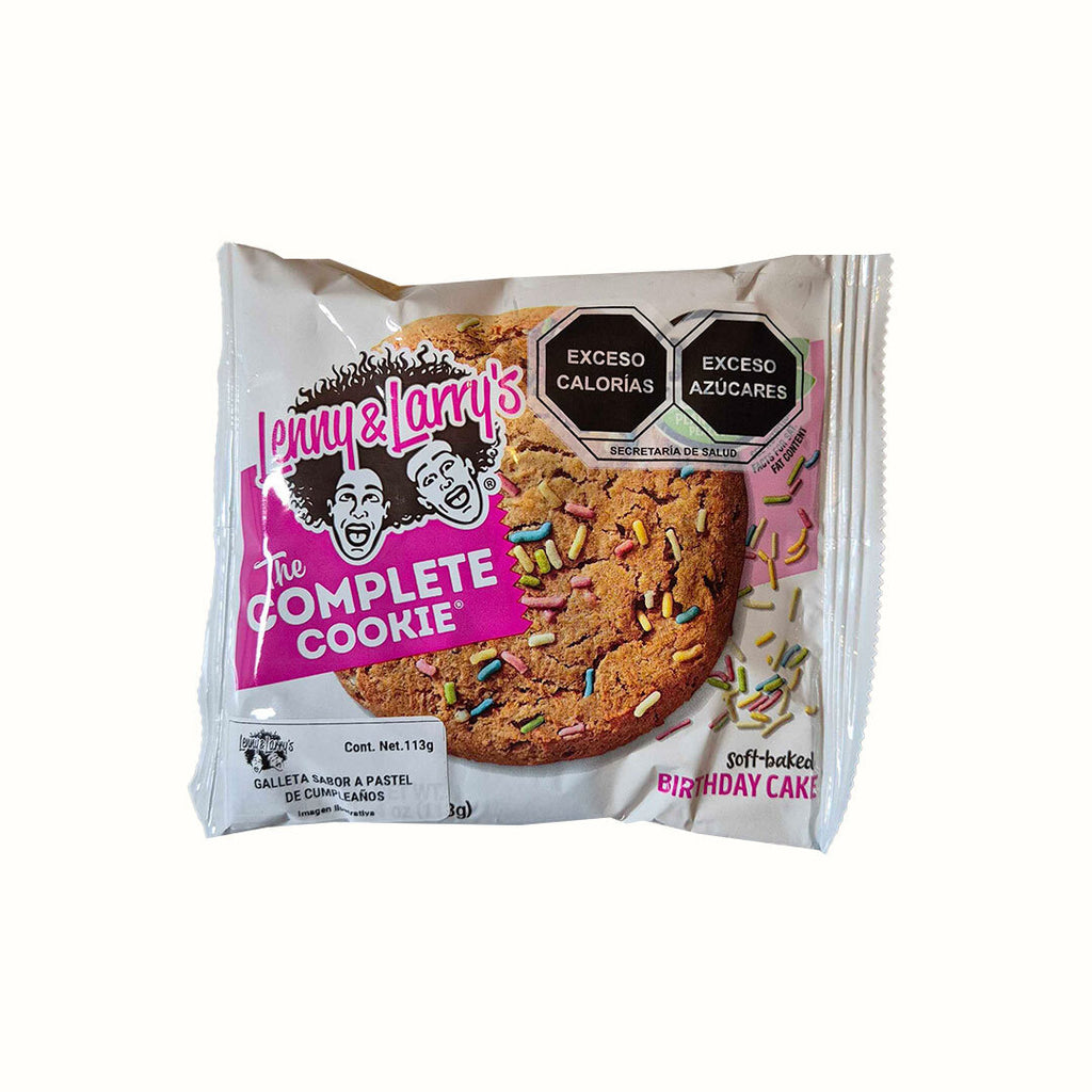 Galleta de Proteína Vegana Sabor Pastel de Cumpleaños Lenny & Larrys 113 g