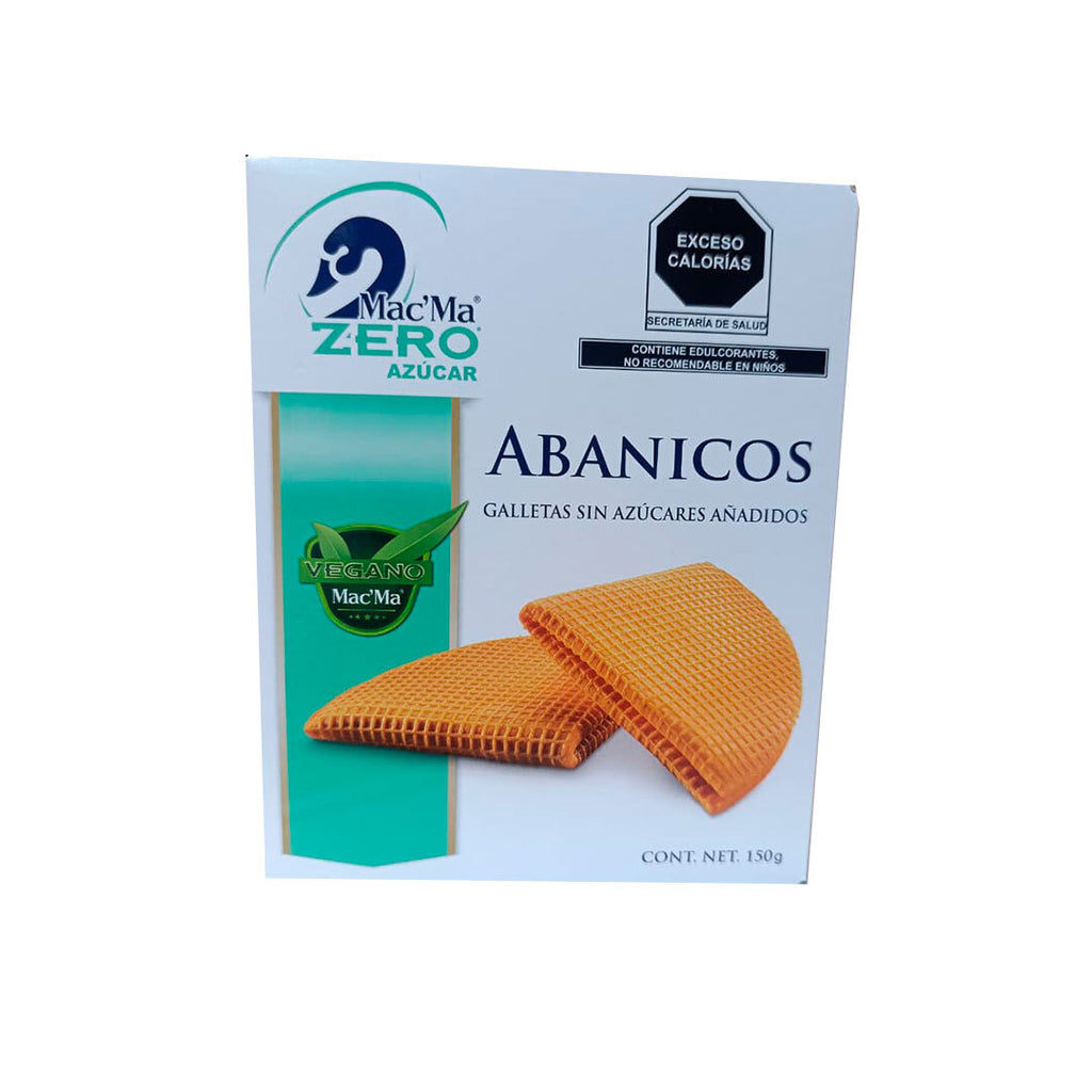 Abanicos Zero Azúcar Mac'Ma 150 gr