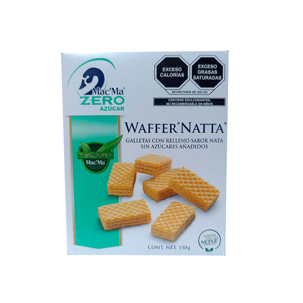 Galleta Waffer Natta Mac'Ma Zero Azúcar 150 gr