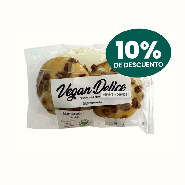 Mantecadas Vegan Delice Sabor Nuez (2 piezas)