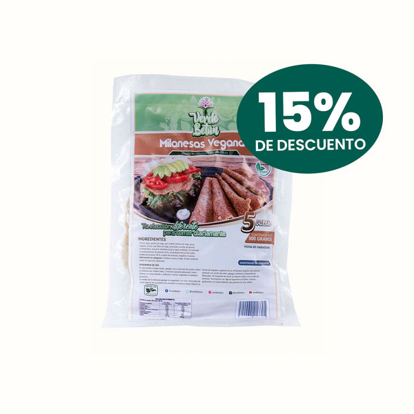 Milanesa de Avena Verde Betún 300 g (5 piezas)