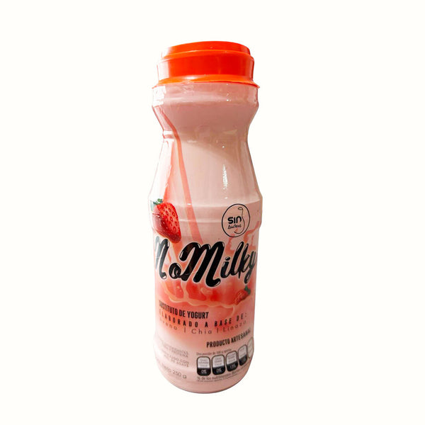 Yogur Vegano Bebible Sabor Fresa No Milky 250 g