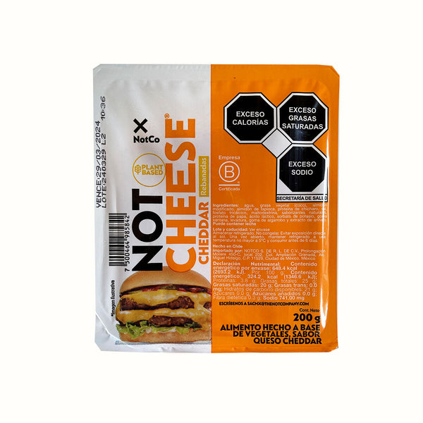 Not Cheese Slices Cheddar NotCo 200 g