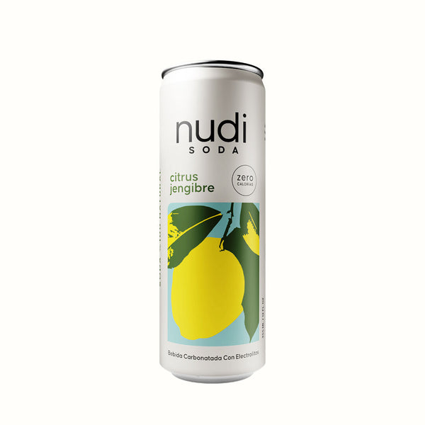 Soda sin Azúcar con Eletrolitos Sabor Citrus Jengibre Nudi 355 ml
