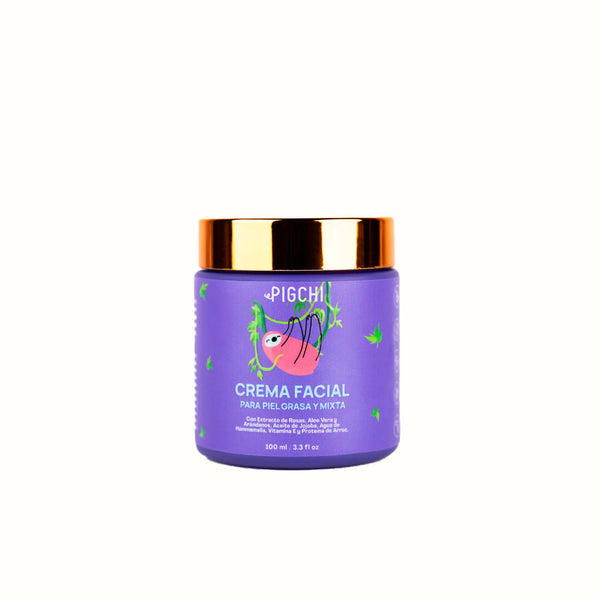 Crema Vegana Facial para Piel Grasa y Mixta PigChi 100 ml