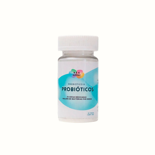 Prebiótico y Probióticos Veg Support (32 tomas) 64 g