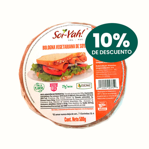 Jamón Bologna Vegano Soi-Yah! 500 g