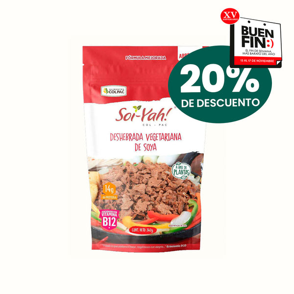 Carne Vegana Deshebrada Soi-Yah! 360 g
