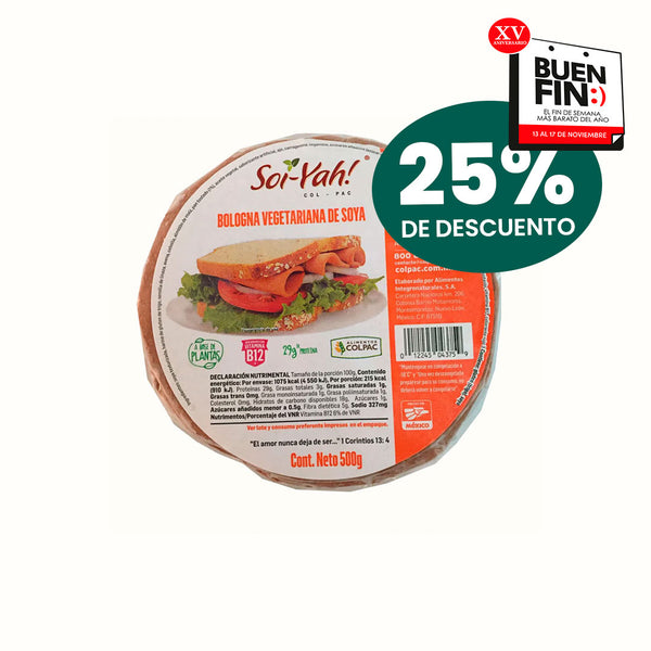 Jamón Bologna Vegano Soi-Yah! 500 g