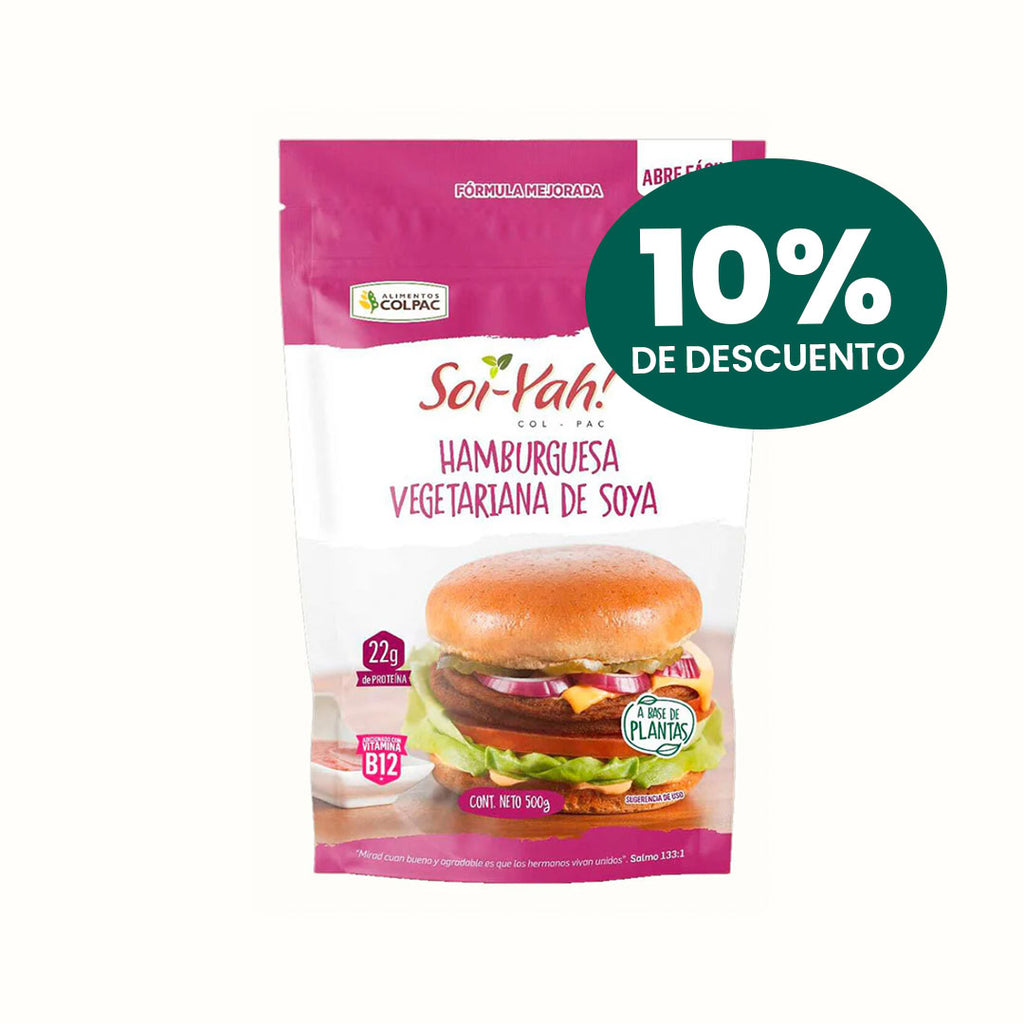 Hamburguesa Vegana Soi-Yah! 8 piezas 500 g
