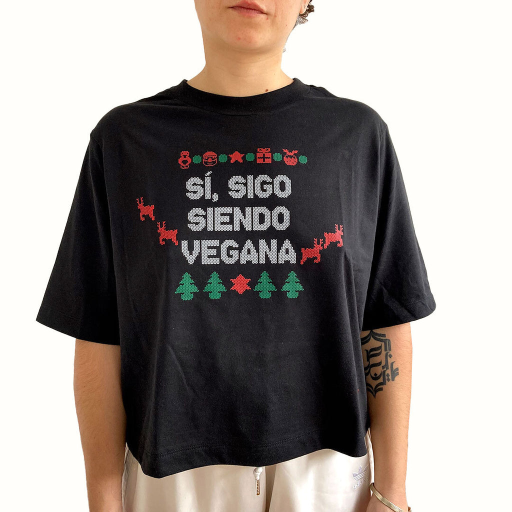 Playera Negra Sigo Siendo Vegana  - Vegan Mama