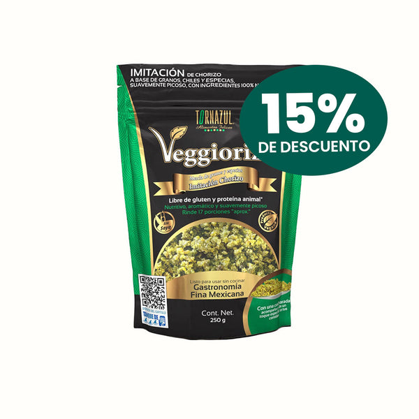 Chorizo Vegano Veggiorizo Verde 250 g
