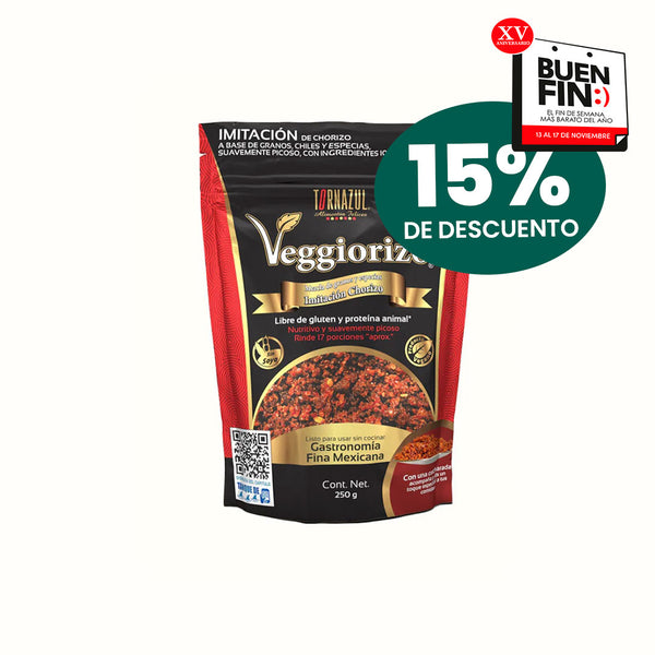 Chorizo Vegano Veggiorizo Rojo 250 g