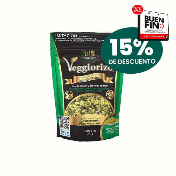 Chorizo Vegano Veggiorizo Verde 250 g