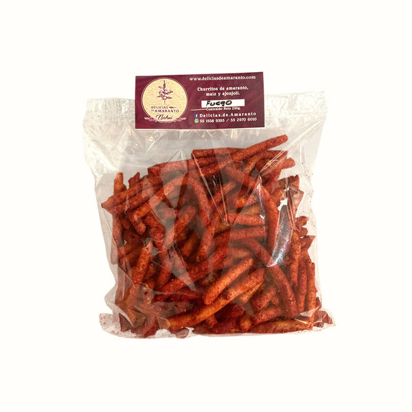 Churrito de Amaranto sabor Fuego Delicias de Amaranto 250 g