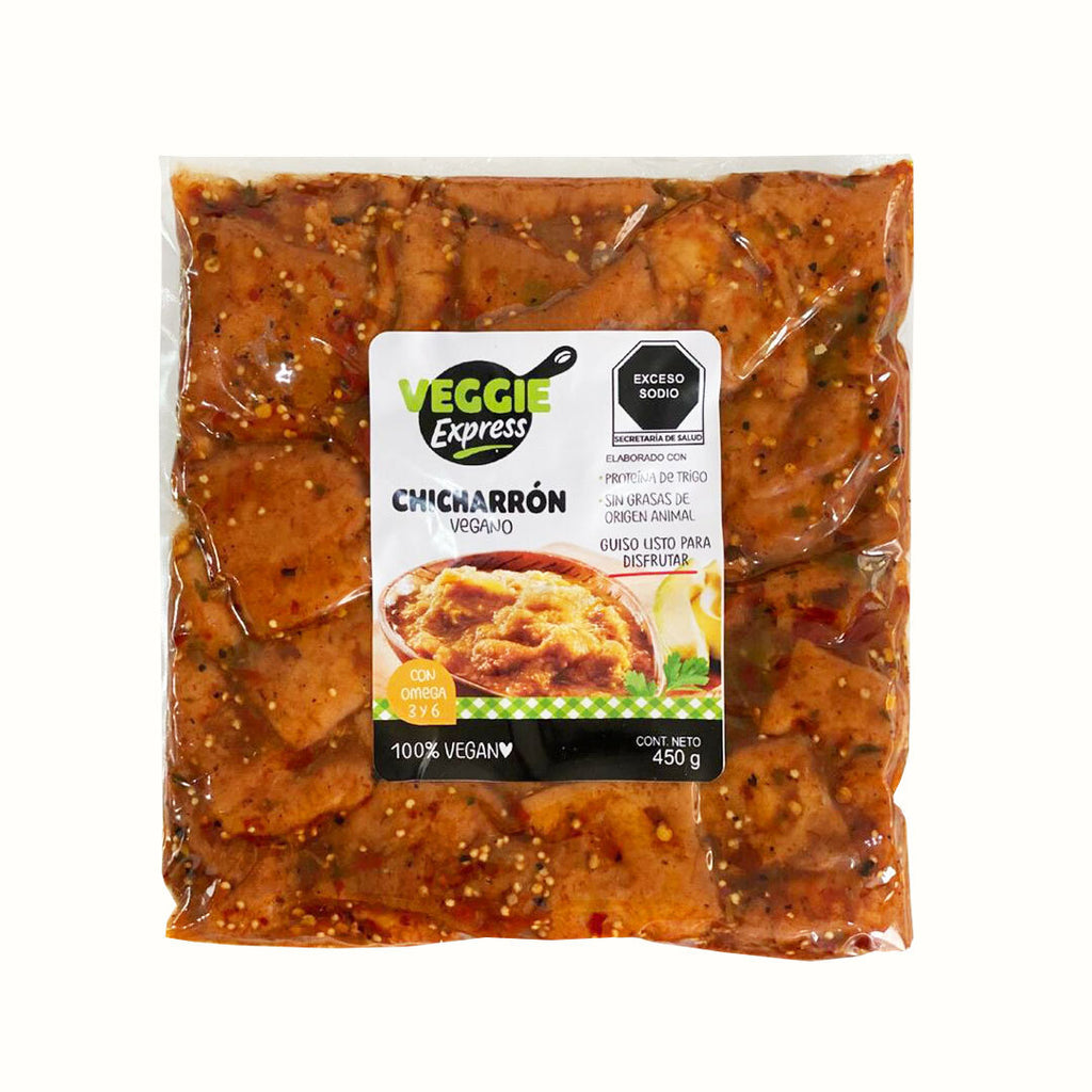 Chicharrón Vegano en Salsa Roja Veggie Express 450 g