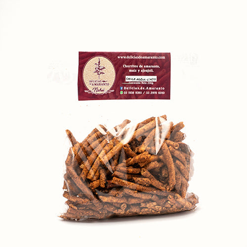 Churrito de Amaranto sabor Chile de Árbol Delicias de Amaranto 250 g