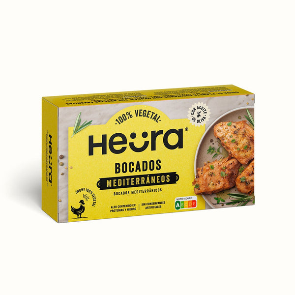 Bocados Mediterráneos de Pollo Vegano Heura 180 g