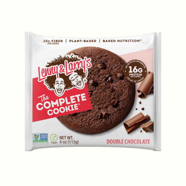 Galleta de Proteína Vegana Sabor Doble Chocolate Lenny & Larrys 113 g