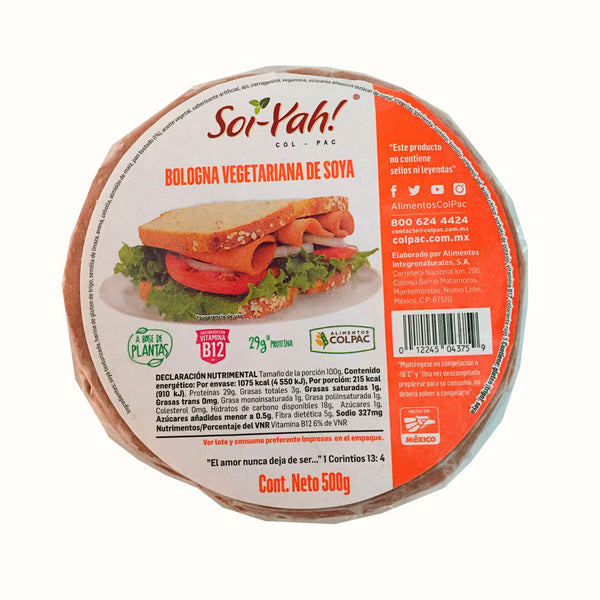 Jamón Bologna Vegano Soi-Yah! 500 g